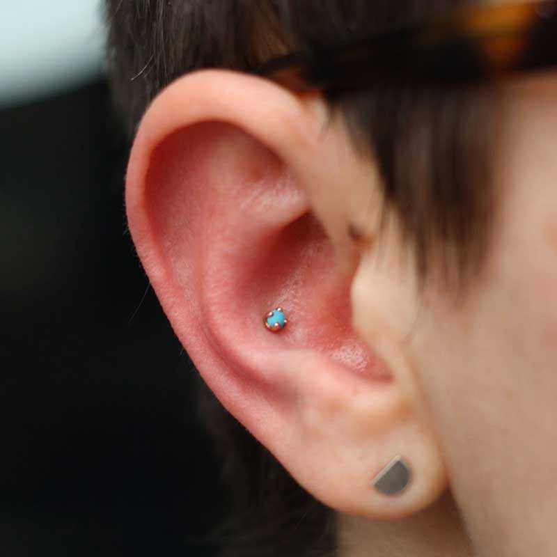 Conch Piercing at Hippie Hoops and Holes Body Piercing studio, Nampa Idaho